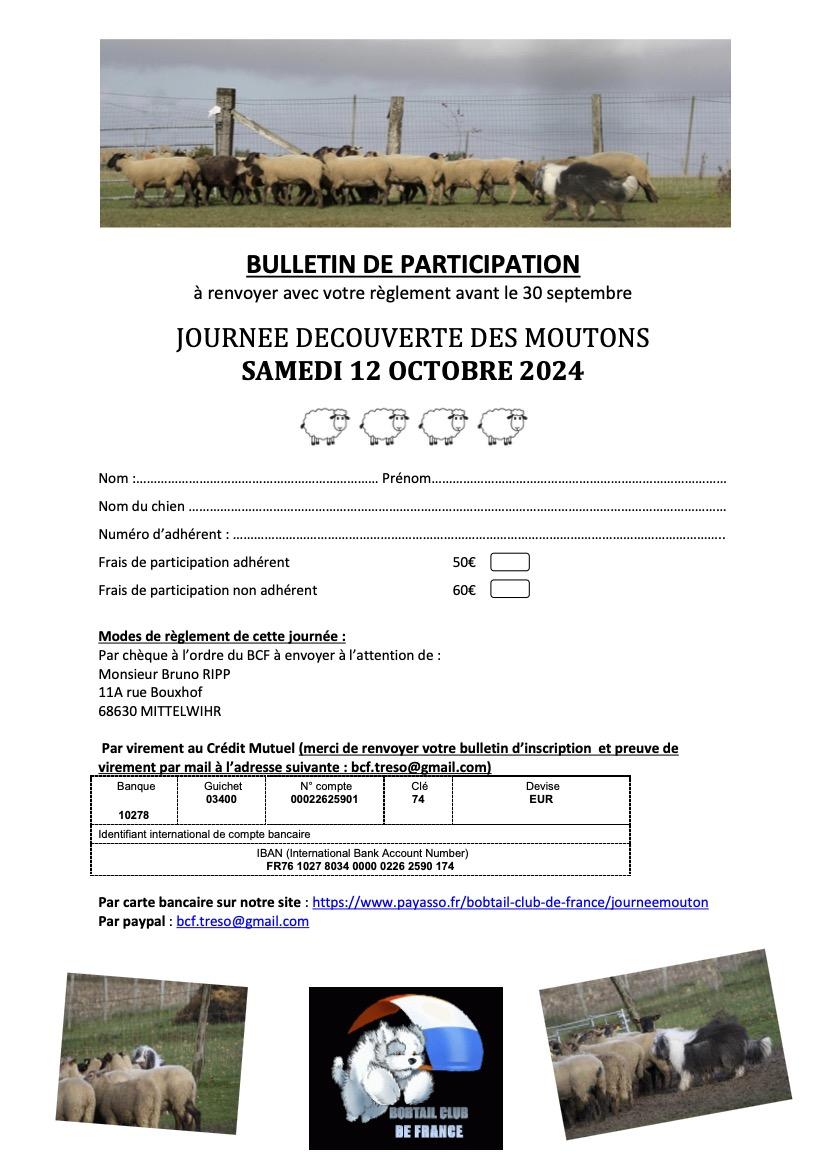 Bulletin de participation